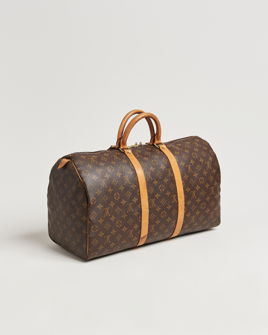 Homme | Louis Vuitton Pre-Owned Keepall 50 Bag Monogram | Louis Vuitton Pre-Owned | Keepall 50 Bag Monogram