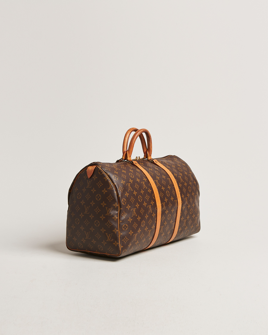 Homme | Louis Vuitton Pre-Owned Keepall 50 Bag Monogram | Louis Vuitton Pre-Owned | Keepall 50 Bag Monogram