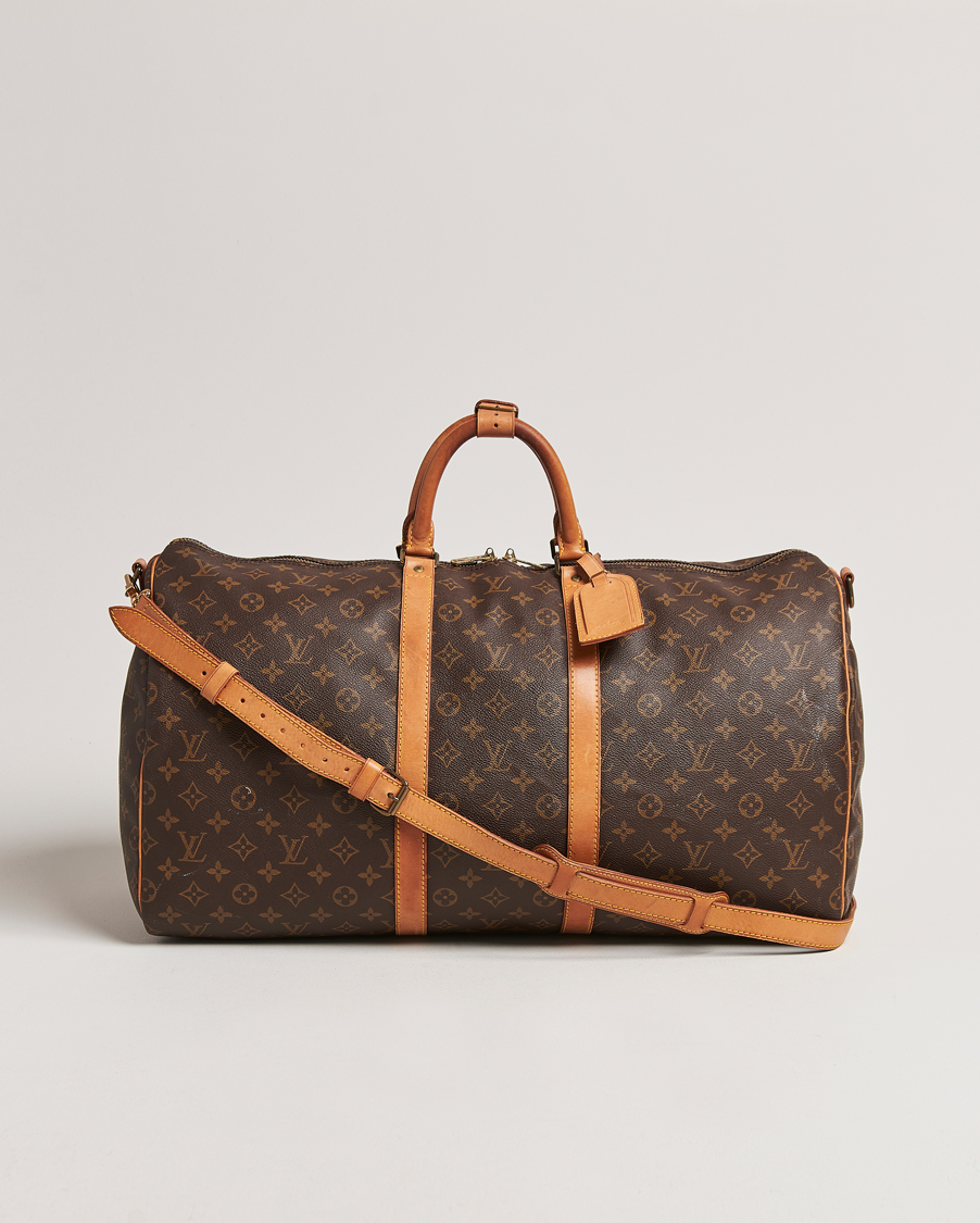 Homme | Louis Vuitton Pre-Owned Keepall Bandoulière 55 Monogram | Louis Vuitton Pre-Owned | Keepall Bandoulière 55 Monogram