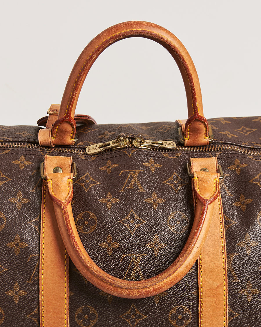 Homme | Louis Vuitton Pre-Owned Keepall Bandoulière 55 Monogram | Louis Vuitton Pre-Owned | Keepall Bandoulière 55 Monogram