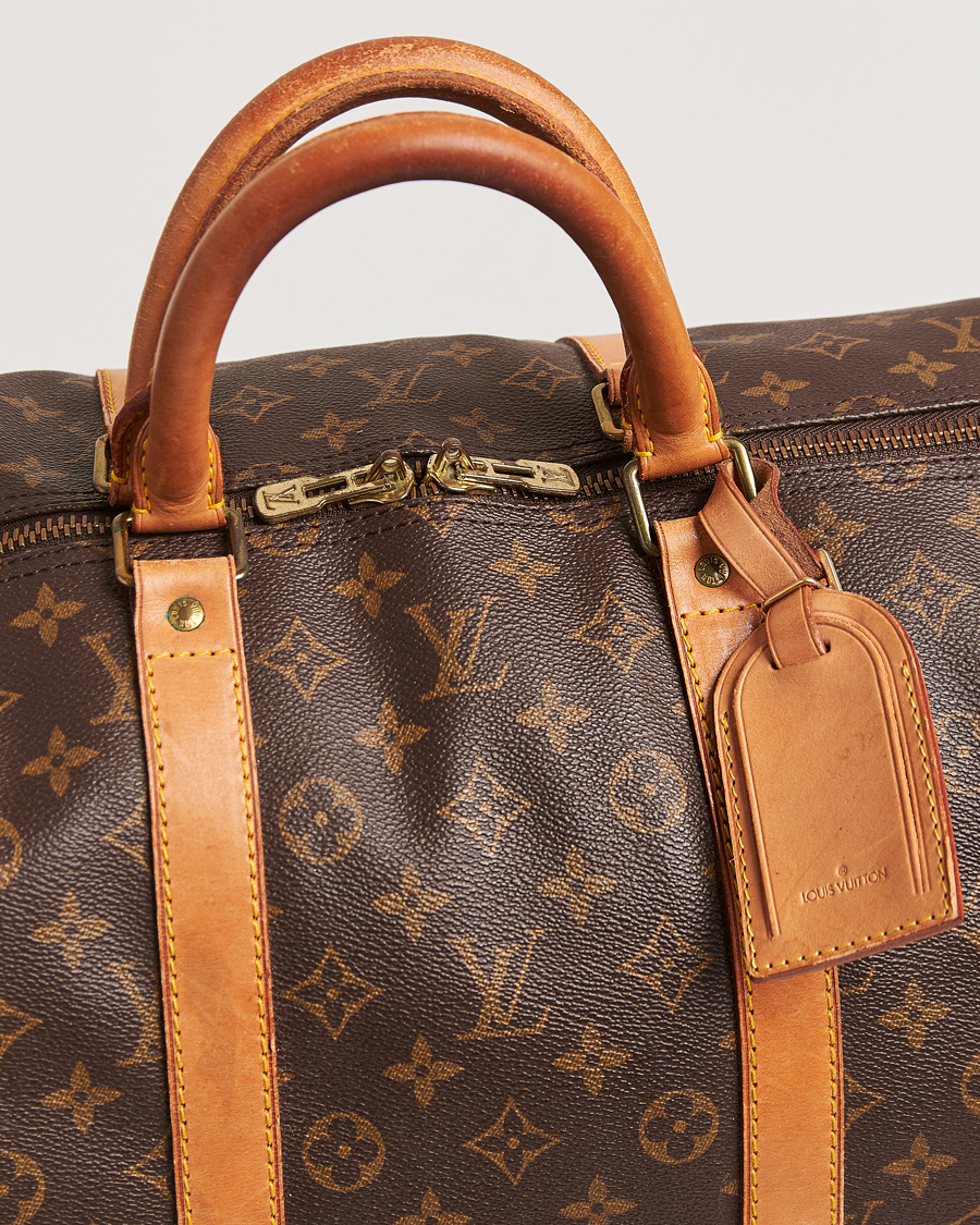 Homme | Louis Vuitton Pre-Owned Keepall Bandoulière 55 Monogram | Louis Vuitton Pre-Owned | Keepall Bandoulière 55 Monogram
