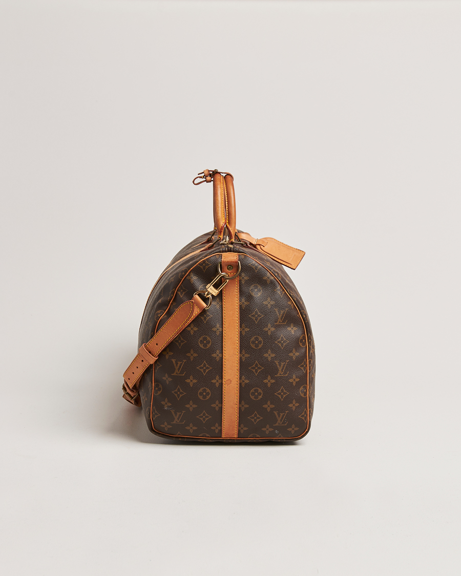 Homme | Louis Vuitton Pre-Owned Keepall Bandoulière 55 Monogram | Louis Vuitton Pre-Owned | Keepall Bandoulière 55 Monogram