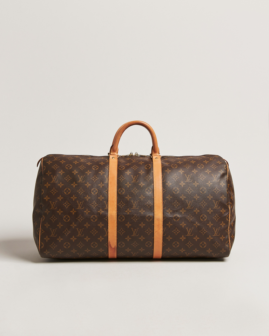 Homme | Louis Vuitton Pre-Owned Keepall 55 Bag Monogram | Louis Vuitton Pre-Owned | Keepall 55 Bag Monogram