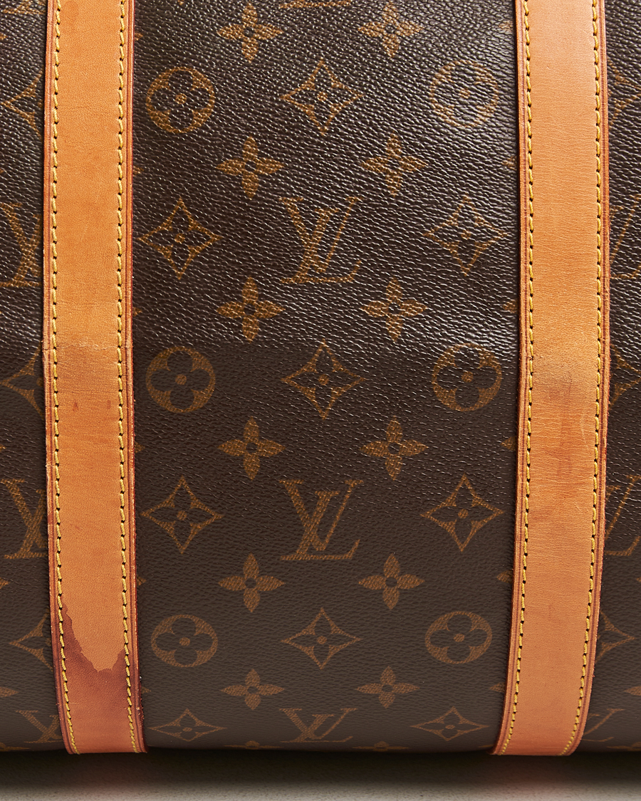 Homme | Louis Vuitton Pre-Owned Keepall 55 Bag Monogram | Louis Vuitton Pre-Owned | Keepall 55 Bag Monogram