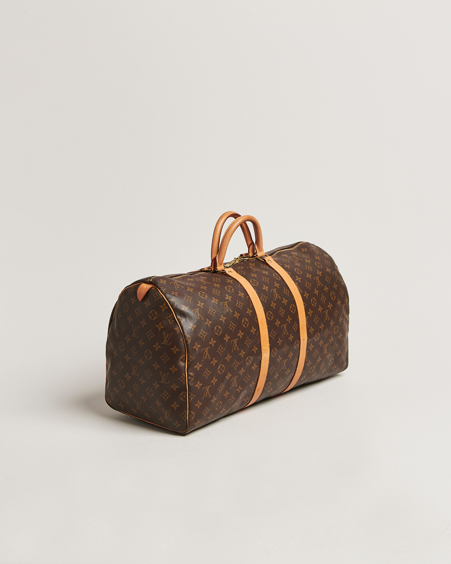 Homme | Louis Vuitton Pre-Owned Keepall 55 Bag Monogram | Louis Vuitton Pre-Owned | Keepall 55 Bag Monogram