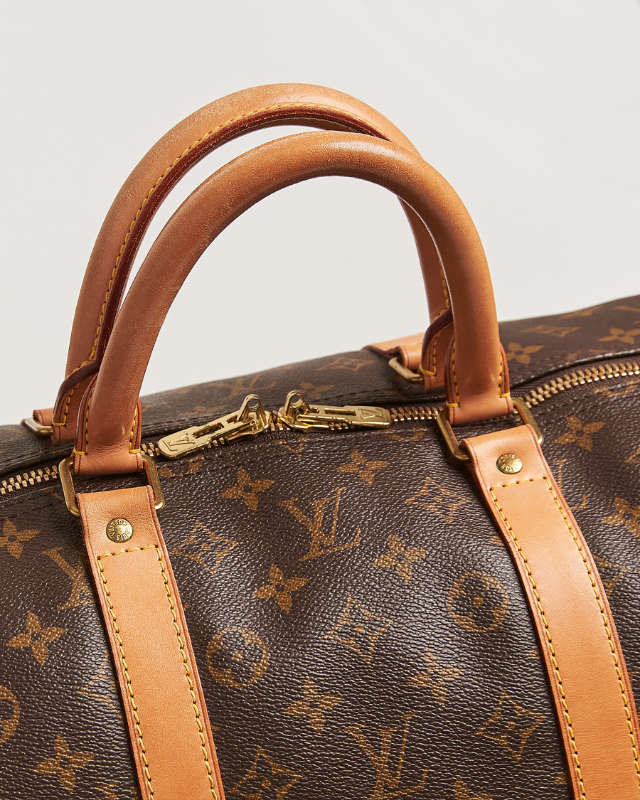 Homme | Louis Vuitton Pre-Owned Keepall 55 Bag Monogram | Louis Vuitton Pre-Owned | Keepall 55 Bag Monogram