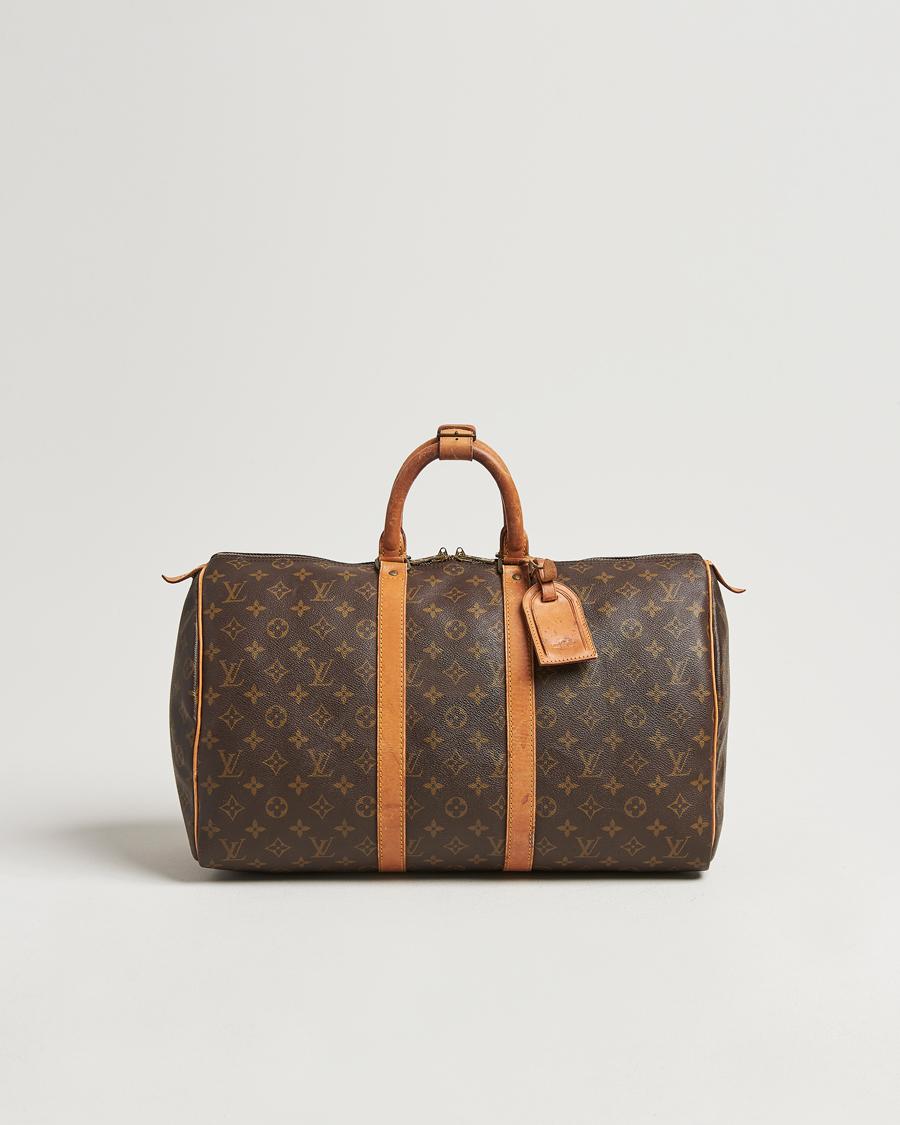 Homme | Louis Vuitton Pre-Owned Keepall 45 Bag Monogram | Louis Vuitton Pre-Owned | Keepall 45 Bag Monogram