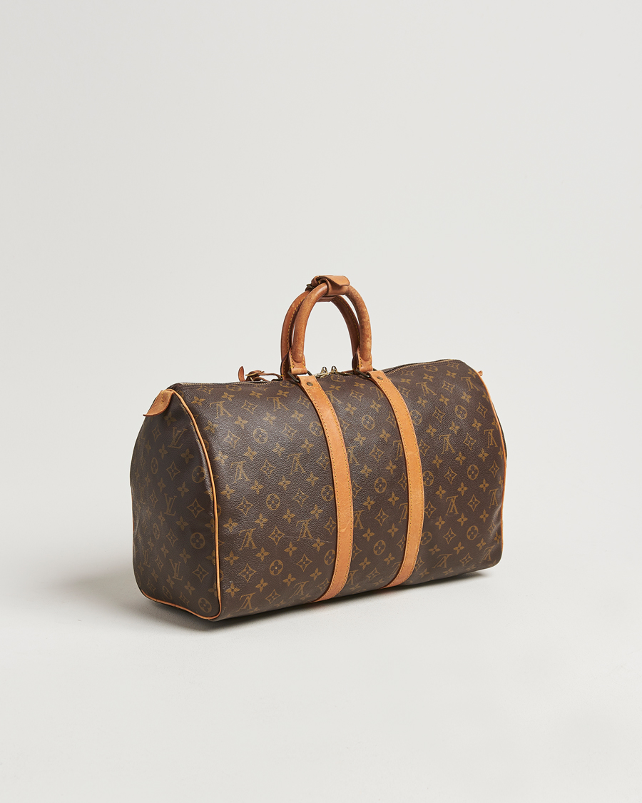 Homme | Louis Vuitton Pre-Owned Keepall 45 Bag Monogram | Louis Vuitton Pre-Owned | Keepall 45 Bag Monogram