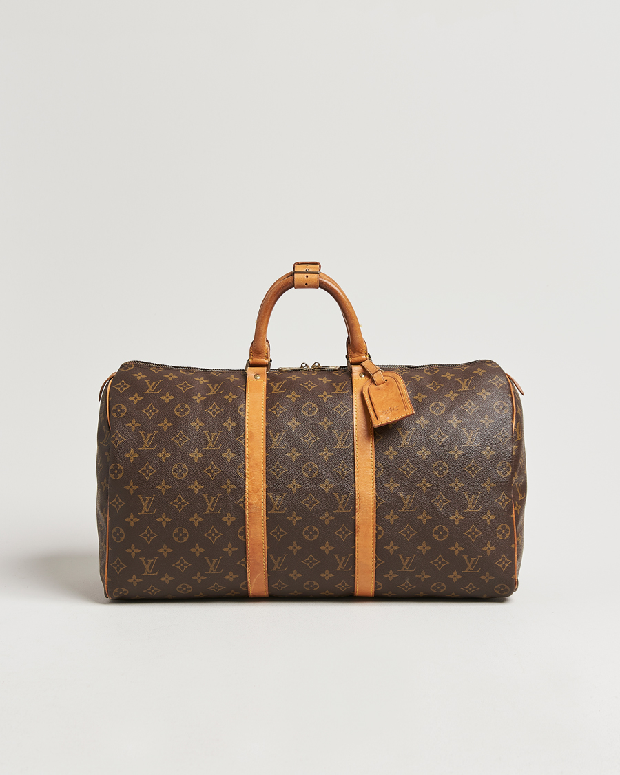 Homme | Louis Vuitton Pre-Owned Keepall 50 Bag Monogram | Louis Vuitton Pre-Owned | Keepall 50 Bag Monogram