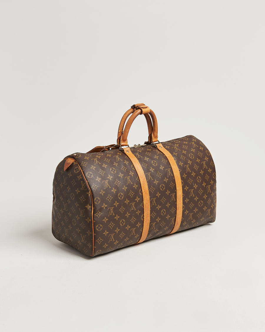 Homme | Louis Vuitton Pre-Owned Keepall 50 Bag Monogram | Louis Vuitton Pre-Owned | Keepall 50 Bag Monogram
