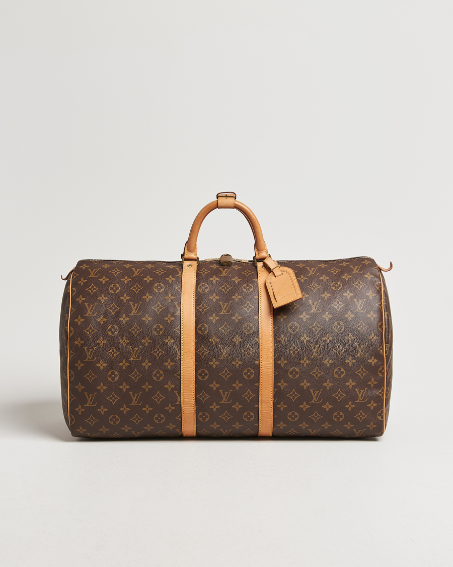 Homme | Louis Vuitton Pre-Owned Keepall 55 Bag Monogram | Louis Vuitton Pre-Owned | Keepall 55 Bag Monogram