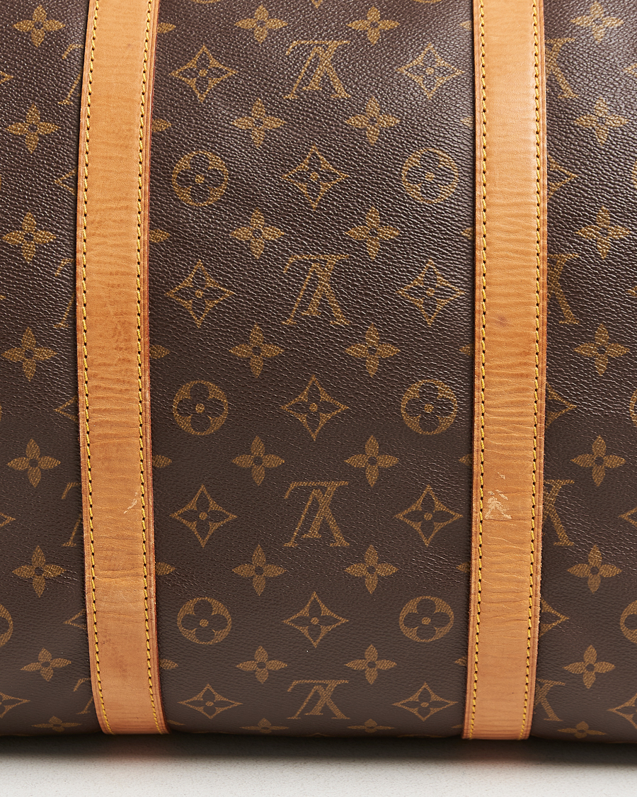 Homme | Louis Vuitton Pre-Owned Keepall 55 Bag Monogram | Louis Vuitton Pre-Owned | Keepall 55 Bag Monogram