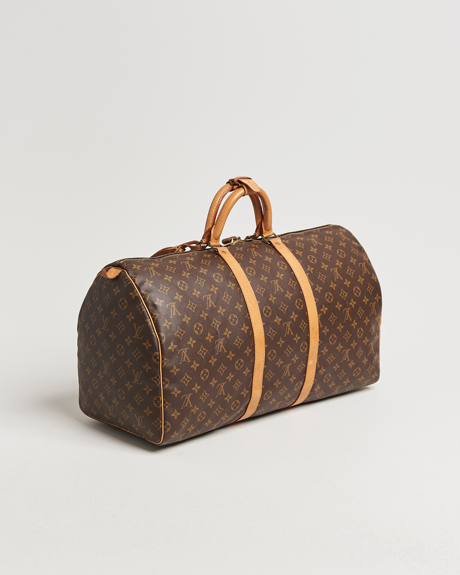 Homme | Louis Vuitton Pre-Owned Keepall 55 Bag Monogram | Louis Vuitton Pre-Owned | Keepall 55 Bag Monogram