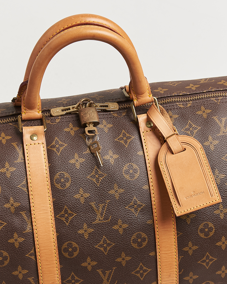 Homme | Louis Vuitton Pre-Owned Keepall 55 Bag Monogram | Louis Vuitton Pre-Owned | Keepall 55 Bag Monogram