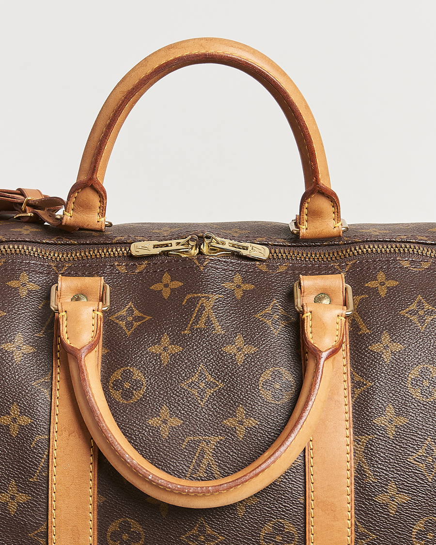 Homme | Louis Vuitton Pre-Owned Keepall 55 Bag Monogram | Louis Vuitton Pre-Owned | Keepall 55 Bag Monogram
