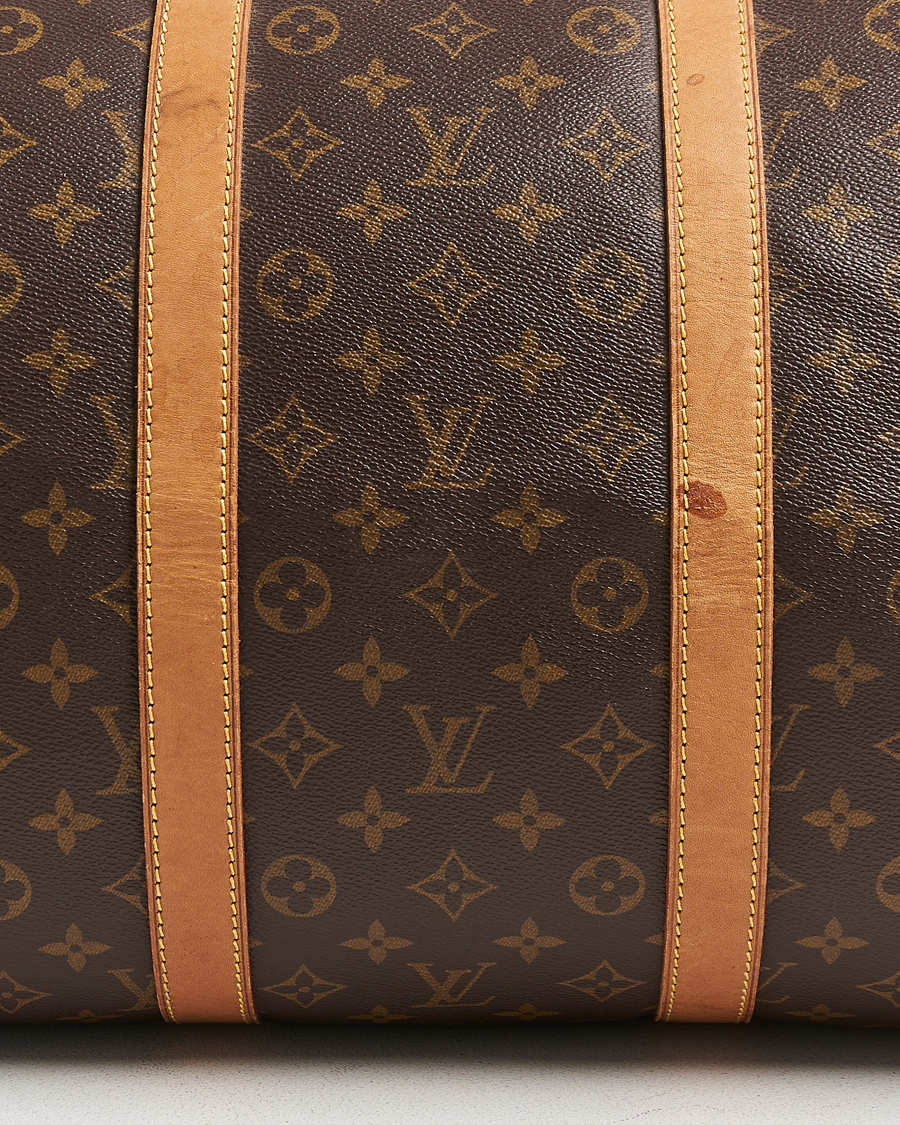 Homme | Louis Vuitton Pre-Owned Keepall 55 Bag Monogram | Louis Vuitton Pre-Owned | Keepall 55 Bag Monogram