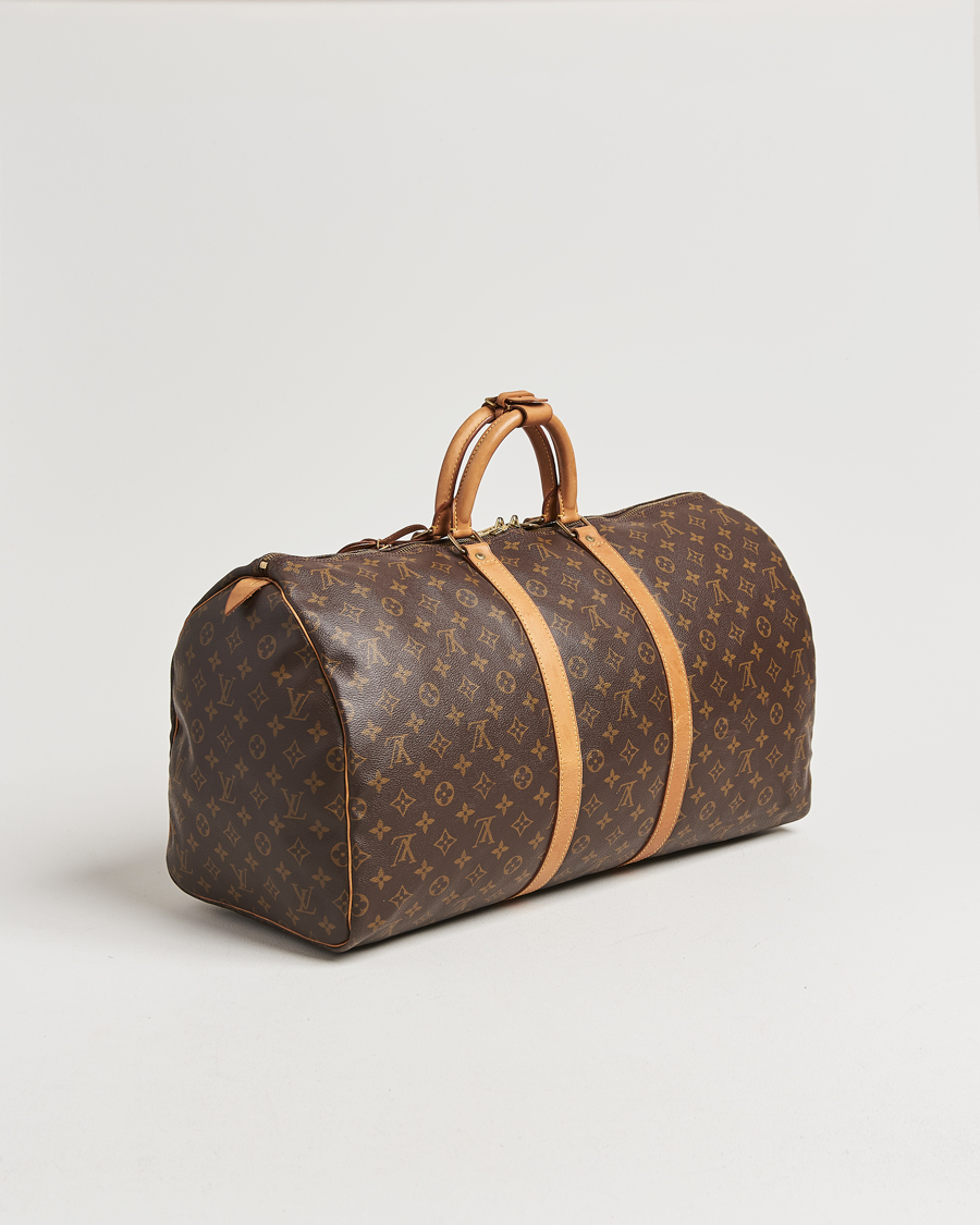 Homme | Louis Vuitton Pre-Owned Keepall 55 Bag Monogram | Louis Vuitton Pre-Owned | Keepall 55 Bag Monogram