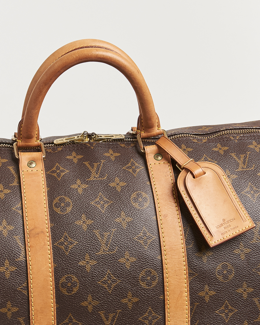 Homme | Louis Vuitton Pre-Owned Keepall 55 Bag Monogram | Louis Vuitton Pre-Owned | Keepall 55 Bag Monogram