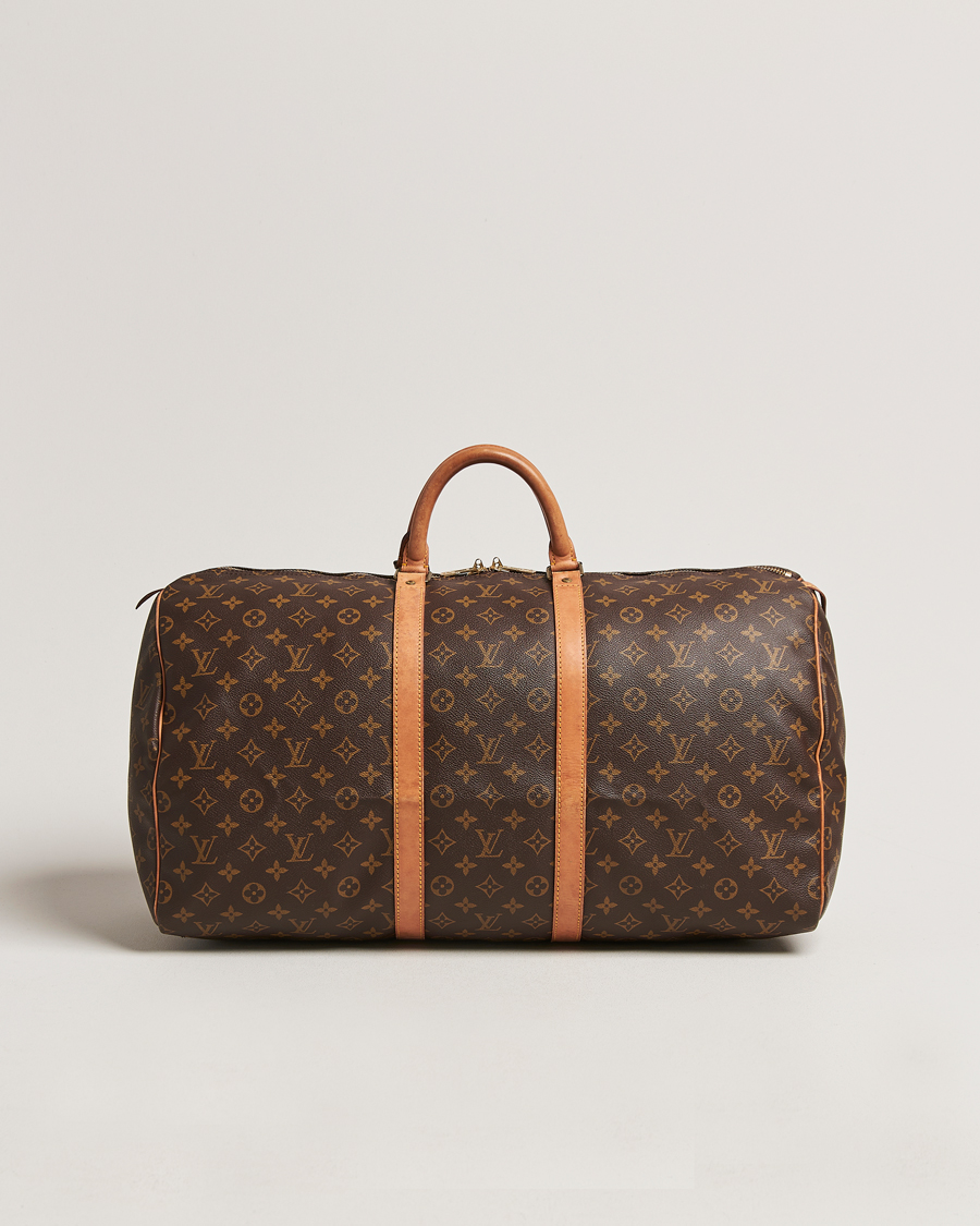 Homme | Louis Vuitton Pre-Owned Keepall 55 Bag Monogram | Louis Vuitton Pre-Owned | Keepall 55 Bag Monogram