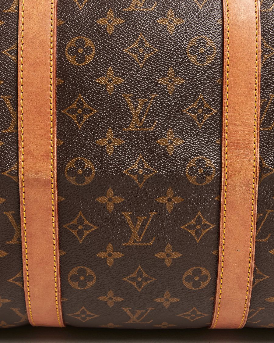 Homme | Louis Vuitton Pre-Owned Keepall 55 Bag Monogram | Louis Vuitton Pre-Owned | Keepall 55 Bag Monogram