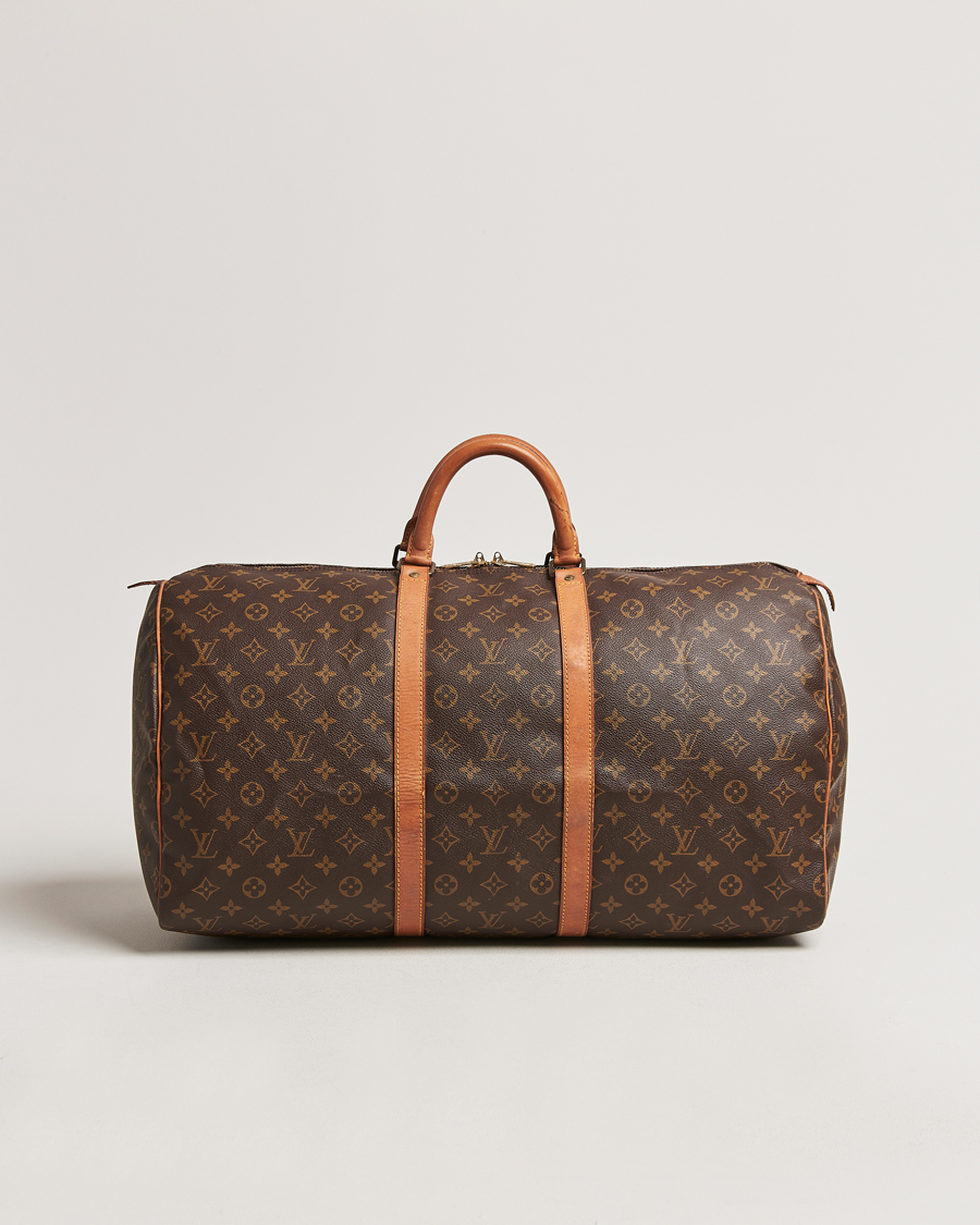 Homme | Louis Vuitton Pre-Owned Keepall 55 Bag Monogram | Louis Vuitton Pre-Owned | Keepall 55 Bag Monogram