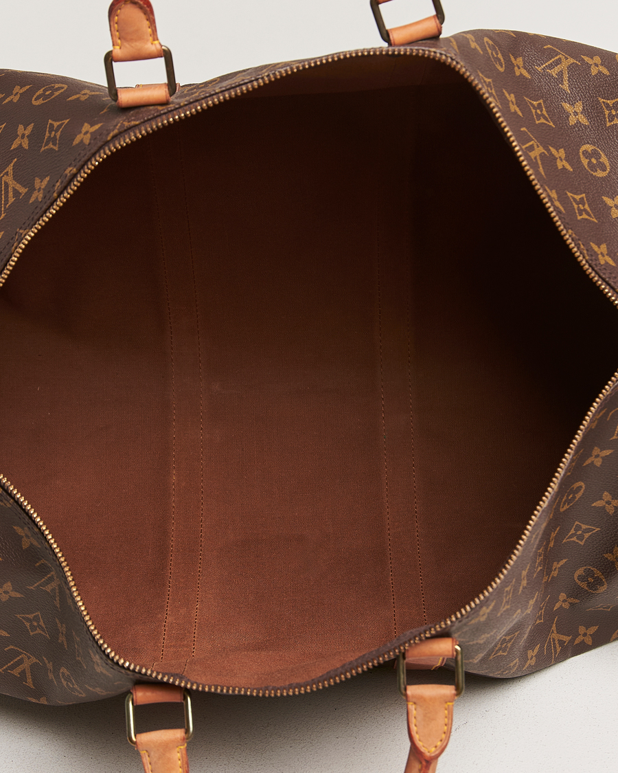 Homme | Louis Vuitton Pre-Owned Keepall 55 Bag Monogram | Louis Vuitton Pre-Owned | Keepall 55 Bag Monogram