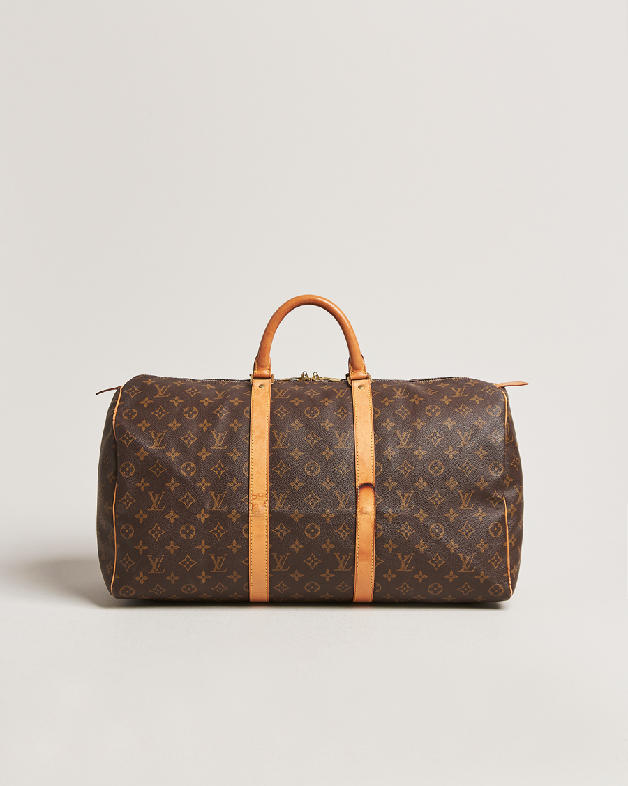 Homme | Louis Vuitton Pre-Owned Keepall 50 Bag Monogram | Louis Vuitton Pre-Owned | Keepall 50 Bag Monogram