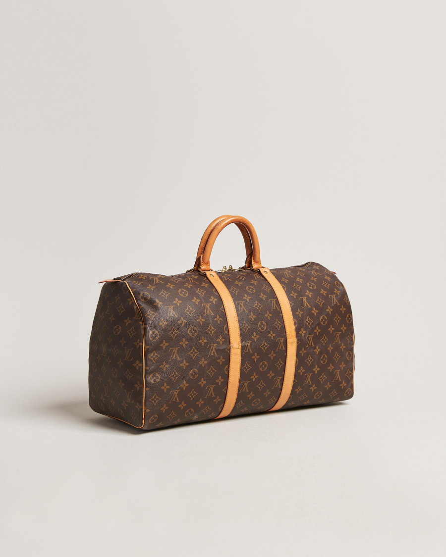 Homme | Louis Vuitton Pre-Owned Keepall 50 Bag Monogram | Louis Vuitton Pre-Owned | Keepall 50 Bag Monogram