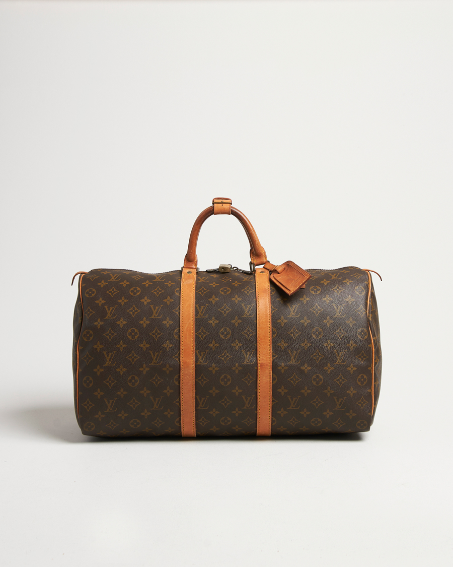 Homme | Louis Vuitton Pre-Owned Keepall 50 Bag Monogram | Louis Vuitton Pre-Owned | Keepall 50 Bag Monogram
