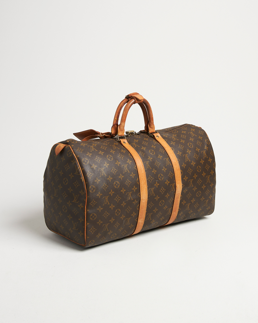Homme | Louis Vuitton Pre-Owned Keepall 50 Bag Monogram | Louis Vuitton Pre-Owned | Keepall 50 Bag Monogram