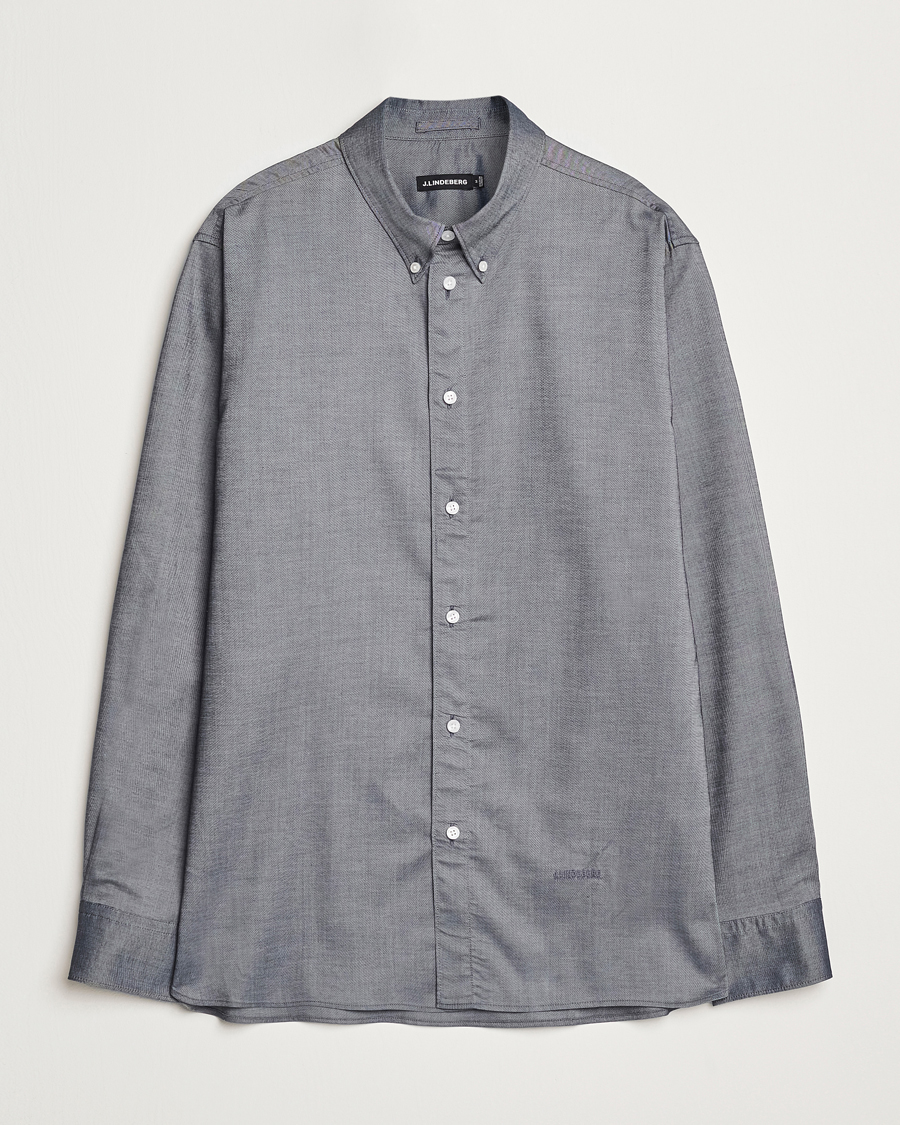 Homme | Chemises | J.Lindeberg | Regular Stretch Oxford Shirt Navy