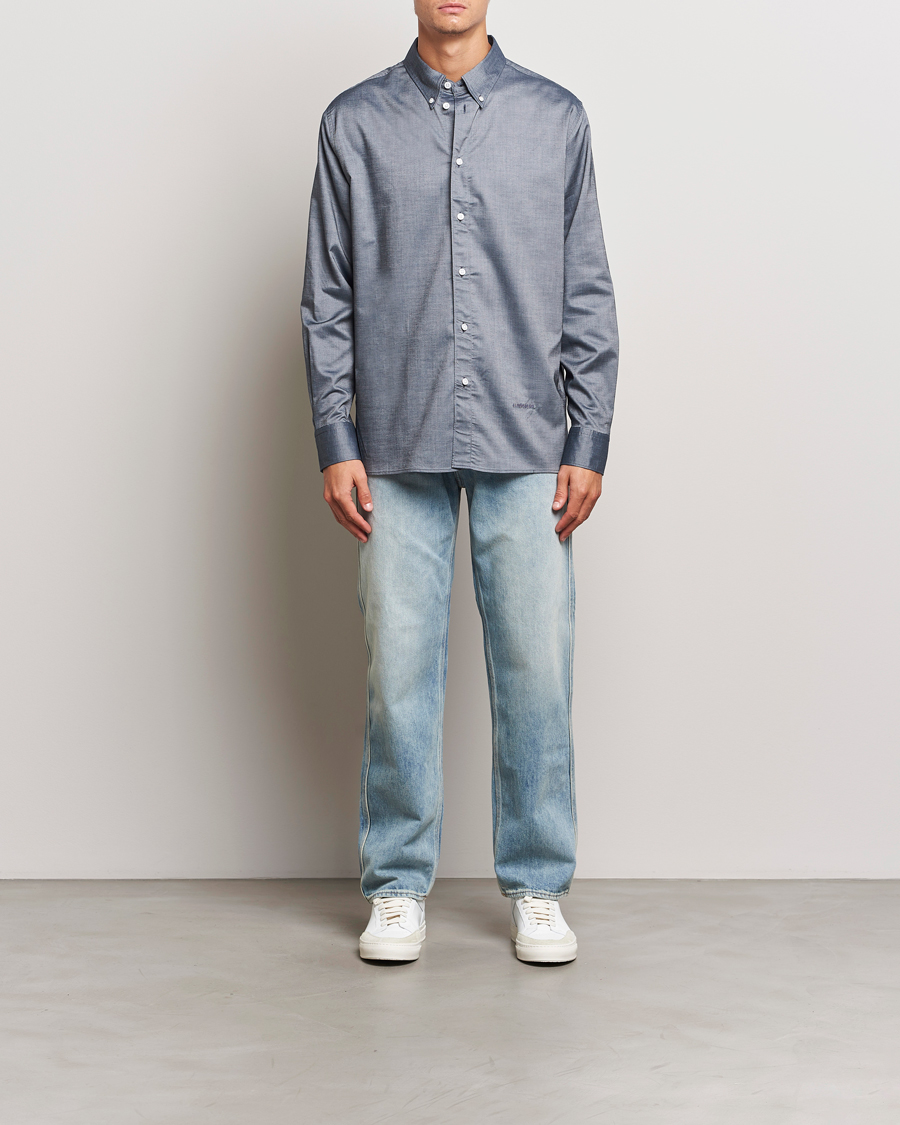 Homme | Chemises | J.Lindeberg | Regular Stretch Oxford Shirt Navy