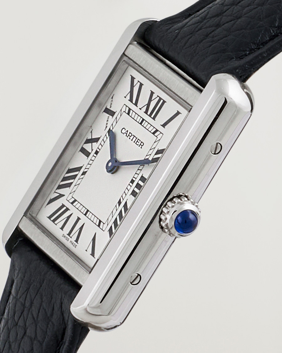 Homme | Cartier Pre-Owned Tank SoloWSTA0030 Silver | Cartier Pre-Owned | Tank SoloWSTA0030 Silver