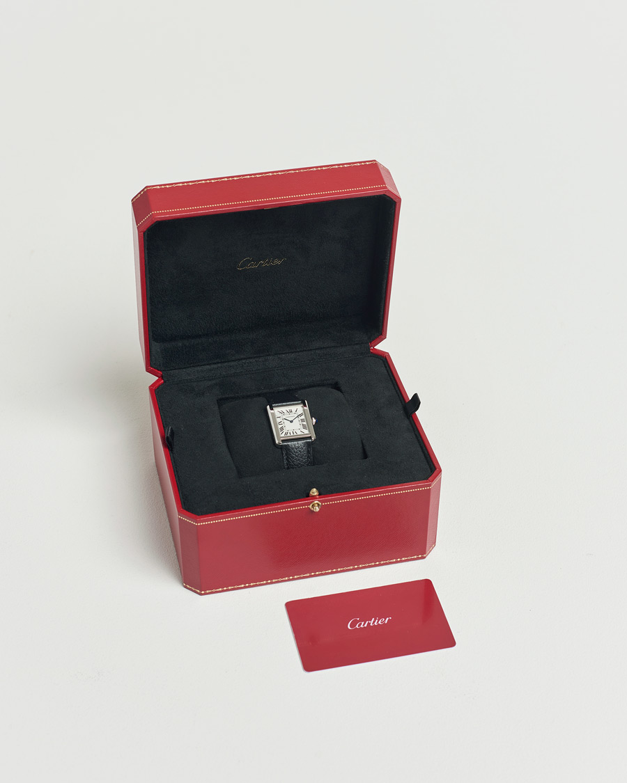 Homme | Cartier Pre-Owned Tank SoloWSTA0030 Silver | Cartier Pre-Owned | Tank SoloWSTA0030 Silver