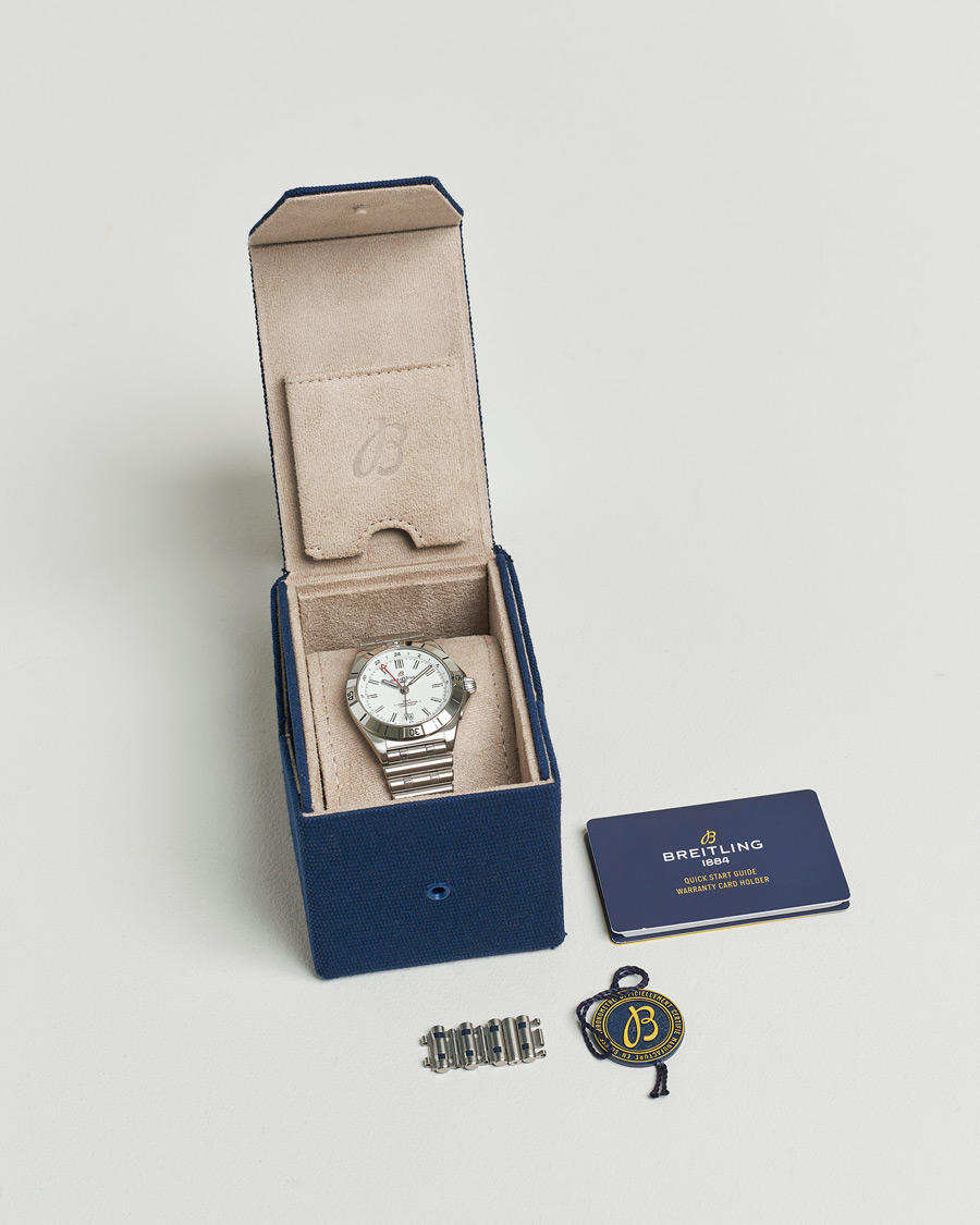 Homme | Breitling Pre-Owned Chronomat GMT A32398 Silver | Breitling Pre-Owned | Chronomat GMT A32398 Silver