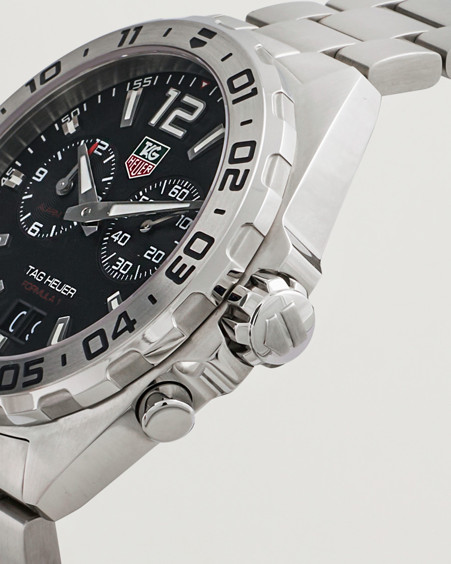 Homme | Tag Heuer Pre-Owned Formula 1 Alarm WAZ111A Silver | Tag Heuer Pre-Owned | Formula 1 Alarm WAZ111A Silver
