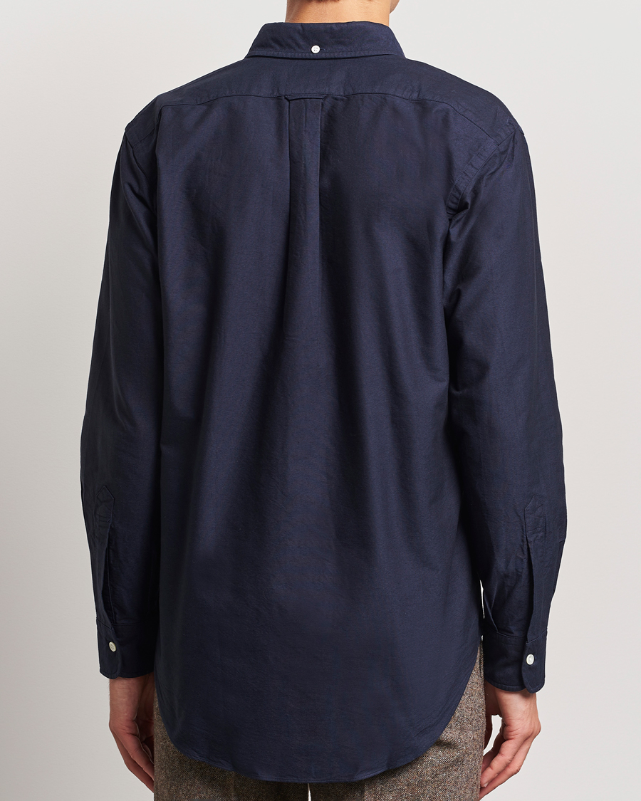 Homme | Chemises | Kamakura Shirts | Vintage Ivy Oxford Button Down Shirt Navy