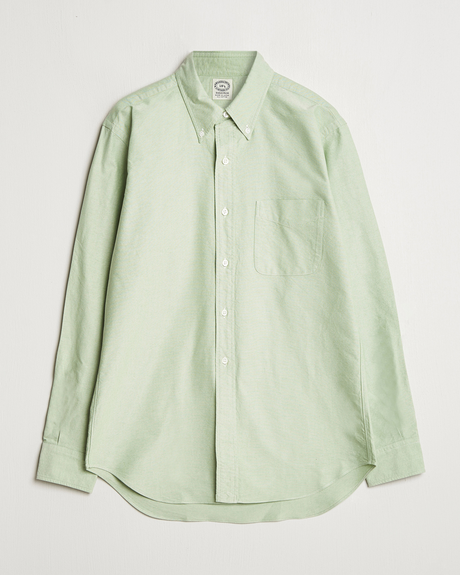 Homme | Chemises | Kamakura Shirts | Vintage Ivy Oxford Button Down Shirt Green