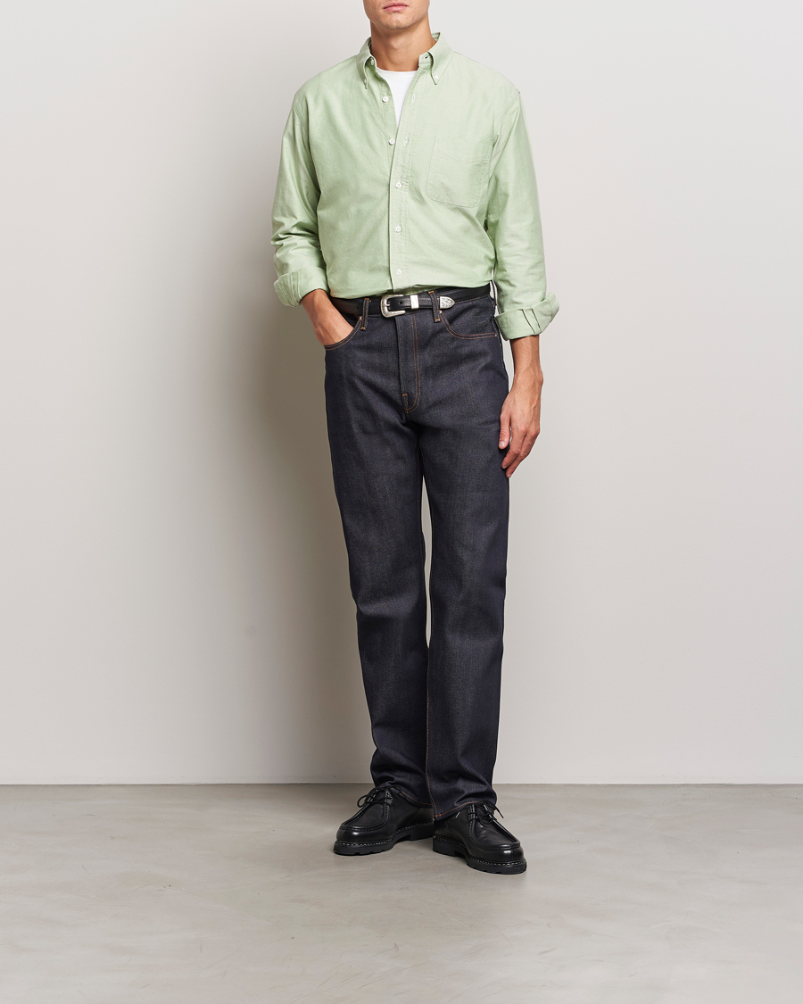 Homme | Chemises | Kamakura Shirts | Vintage Ivy Oxford Button Down Shirt Green