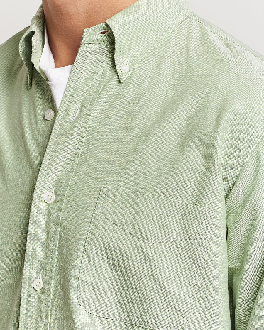 Homme | Chemises | Kamakura Shirts | Vintage Ivy Oxford Button Down Shirt Green