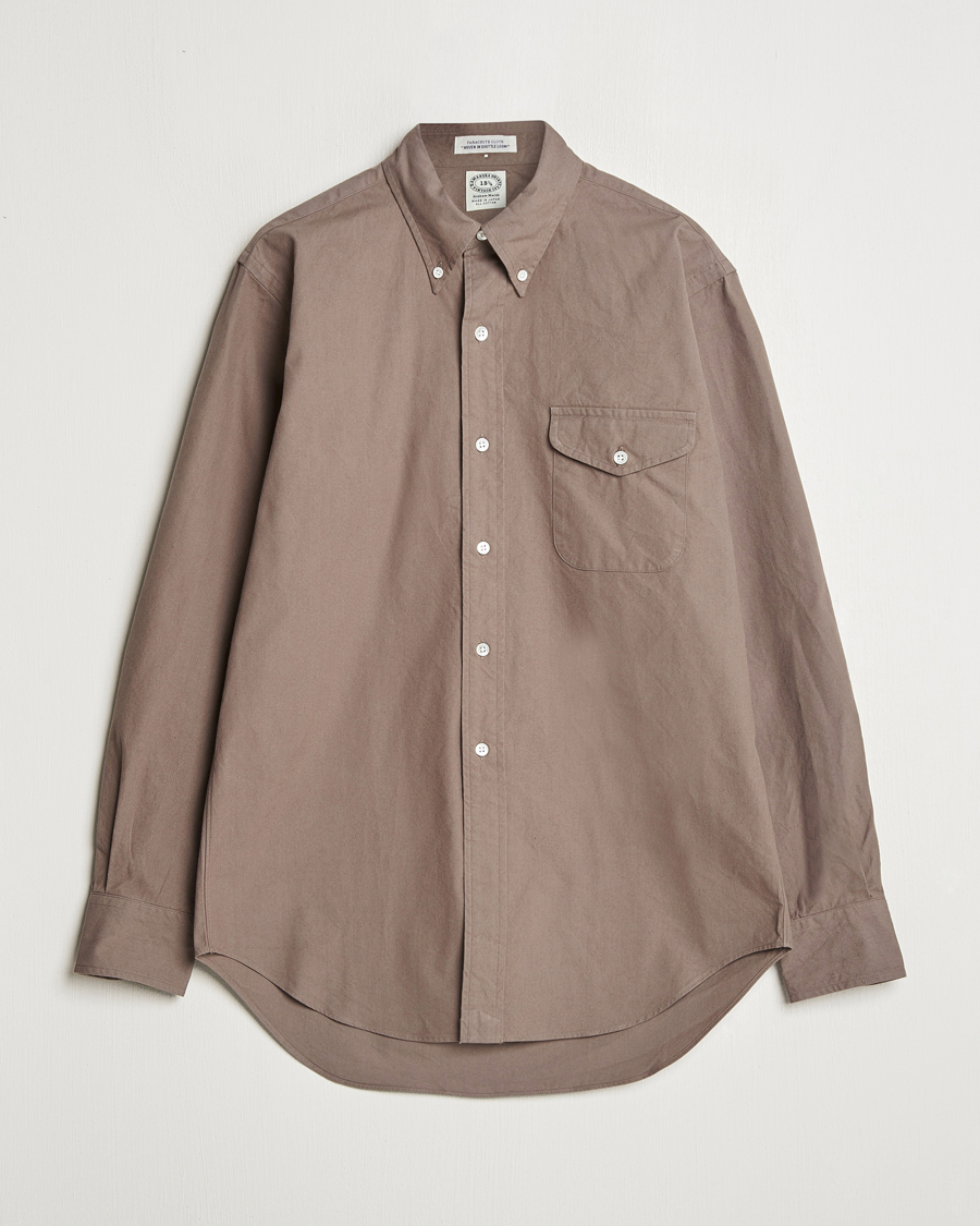 Homme | Chemises | Kamakura Shirts | Vintage Ivy Flap Pocket Shirt Khaki