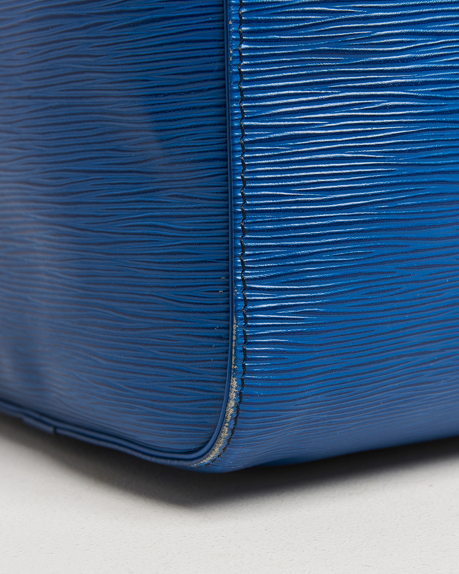 Homme | Louis Vuitton Pre-Owned Keepall 50 Epi Leather Travel Bag Blue | Louis Vuitton Pre-Owned | Keepall 50 Epi Leather Travel Bag Blue