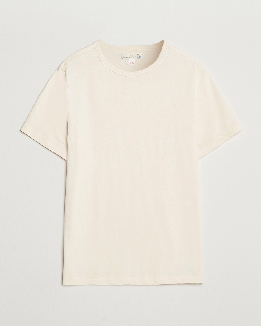 Homme | T-shirts | Merz b. Schwanen | 1950s Classic Loopwheeled T-shirt Nature