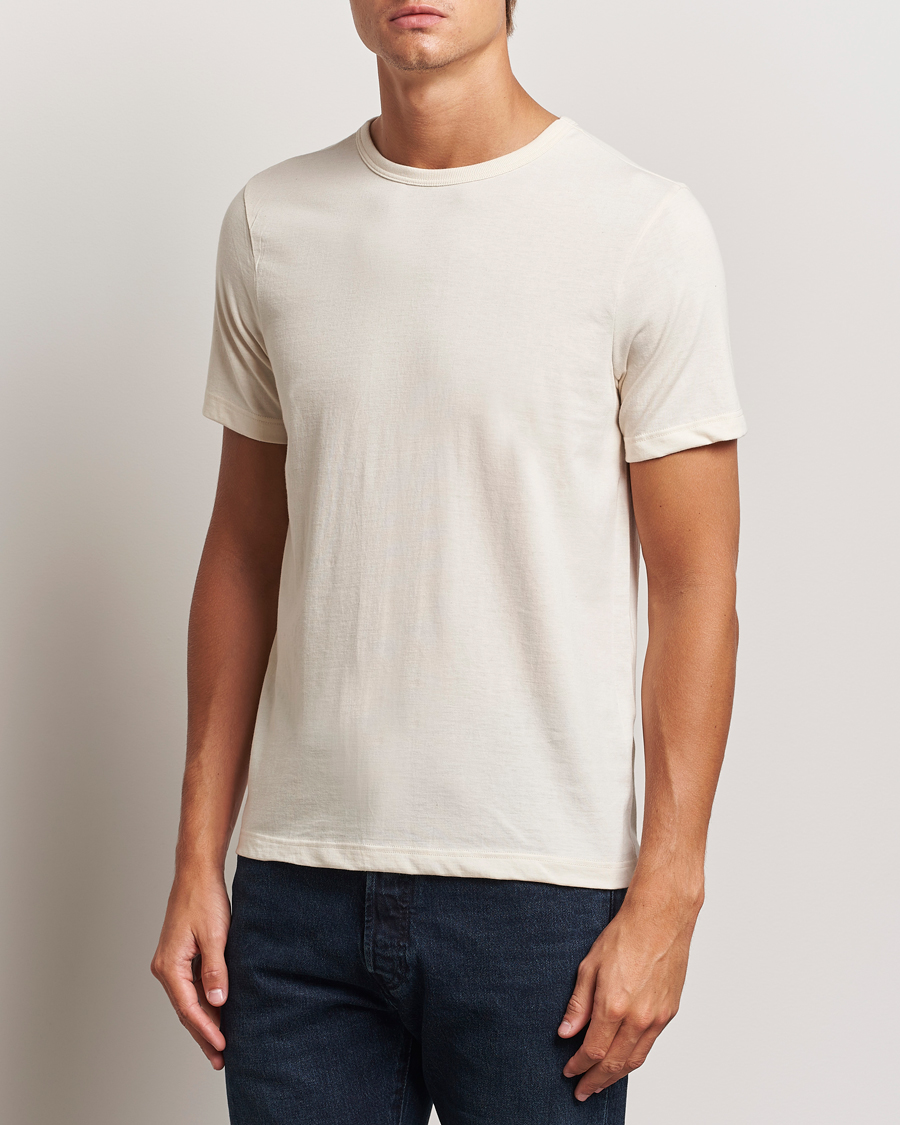 Homme | T-shirts | Merz b. Schwanen | 1950s Classic Loopwheeled T-shirt Nature