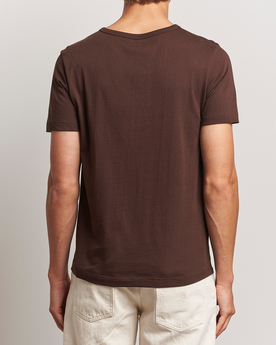 Homme | T-shirts | Merz b. Schwanen | 1950s Classic Loopwheeled T-Shirt Coffee