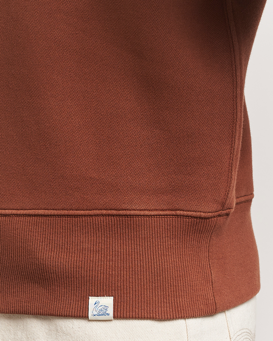 Homme | Pulls Et Tricots | Merz b. Schwanen | Vintage Fleece Crew Neck Sweatshirt Chestnut
