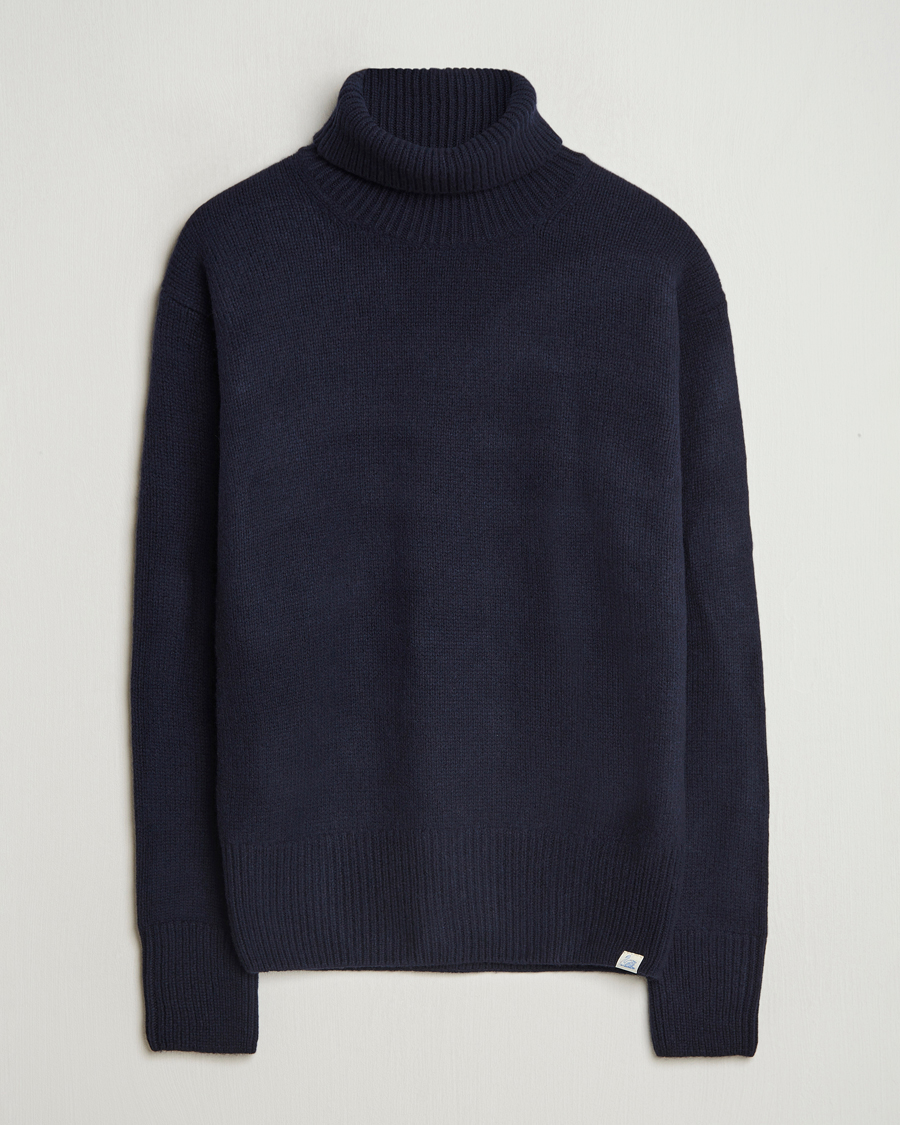 Homme | Pulls Et Tricots | Merz b. Schwanen | Merino/Cashmere Rollneck Dark Navy