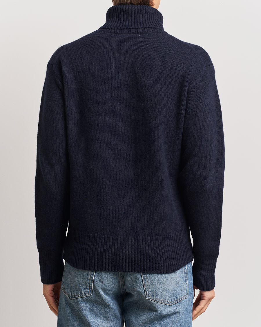 Homme | Pulls Et Tricots | Merz b. Schwanen | Merino/Cashmere Rollneck Dark Navy