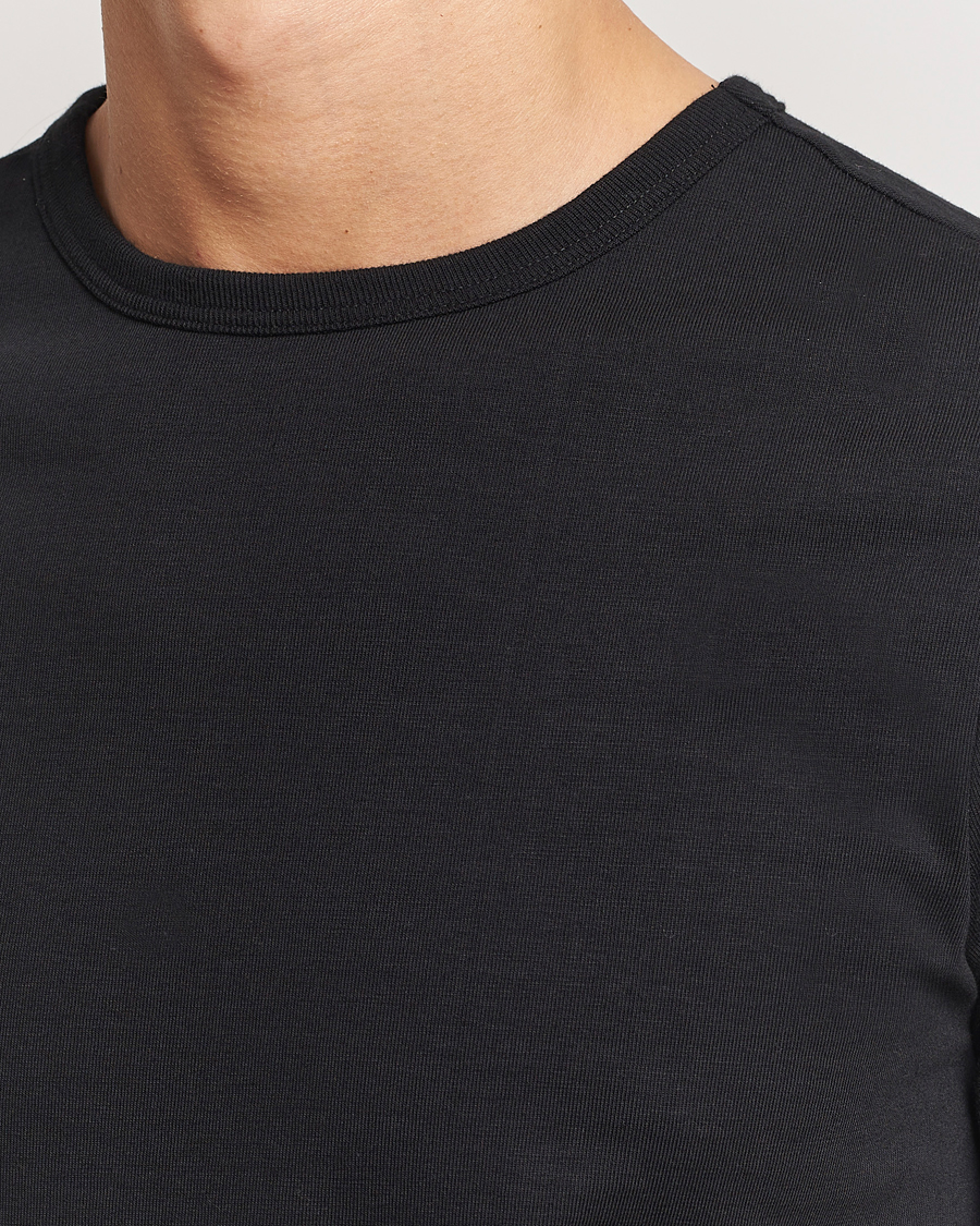 Homme | T-shirts | Merz b. Schwanen | Classic Fit Loopwheeled T-Shirt Black