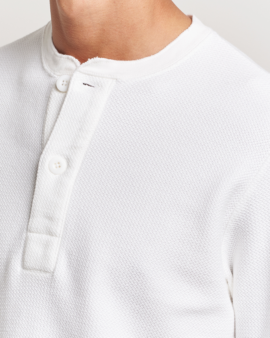 Homme | Pulls Et Tricots | BEAMS PLUS | Waffle Cotton Henley White